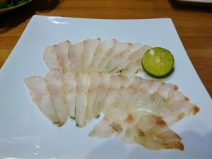 せつなさんが釣ってきてくれたヒラスズキの昆布締め